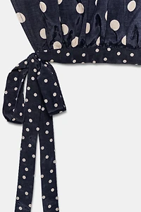 PANTALON BOUFFANT À POIS ZW COLLECTION