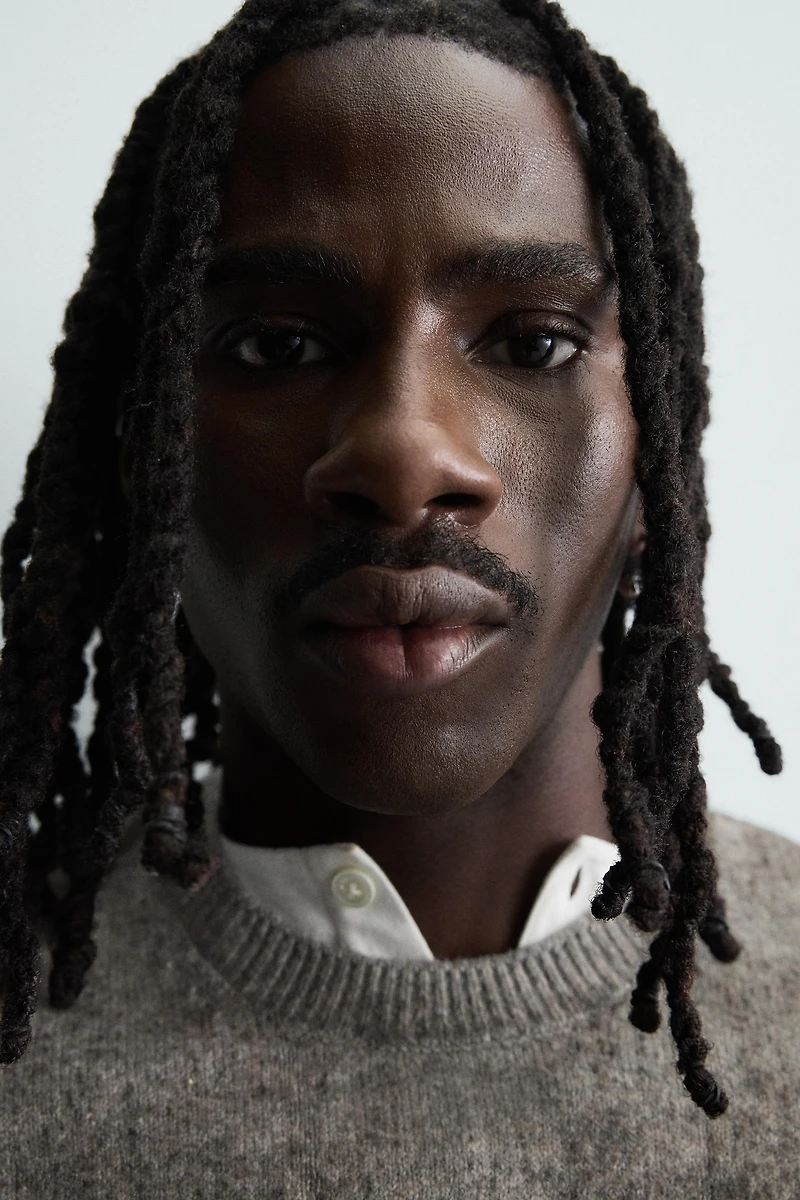 BRUSHED PRINT JUMPER