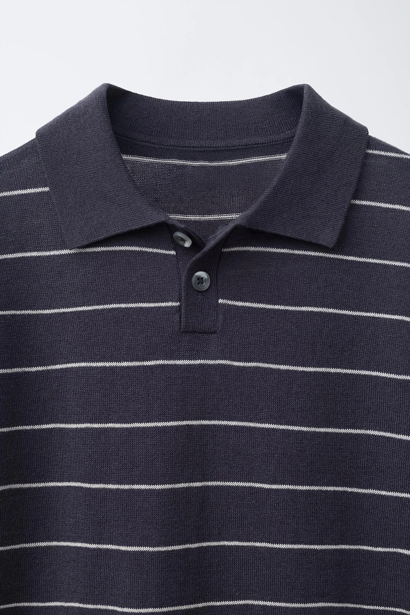 POLO EN COTON ET LIN