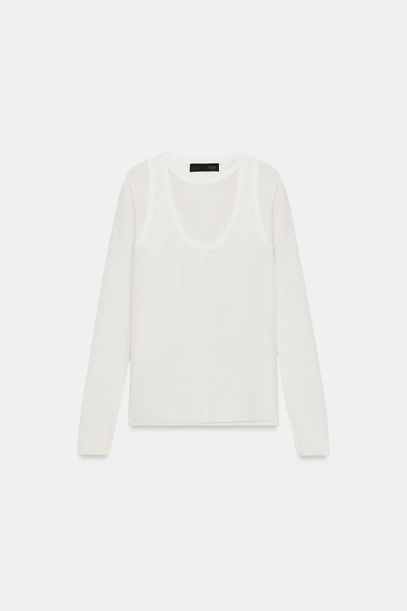 DOUBLE KNIT TOP