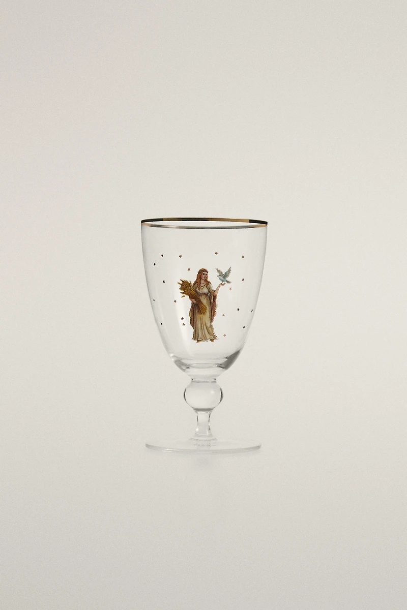 VIRGO ZODIAC GLASS | MARISA BERENSON