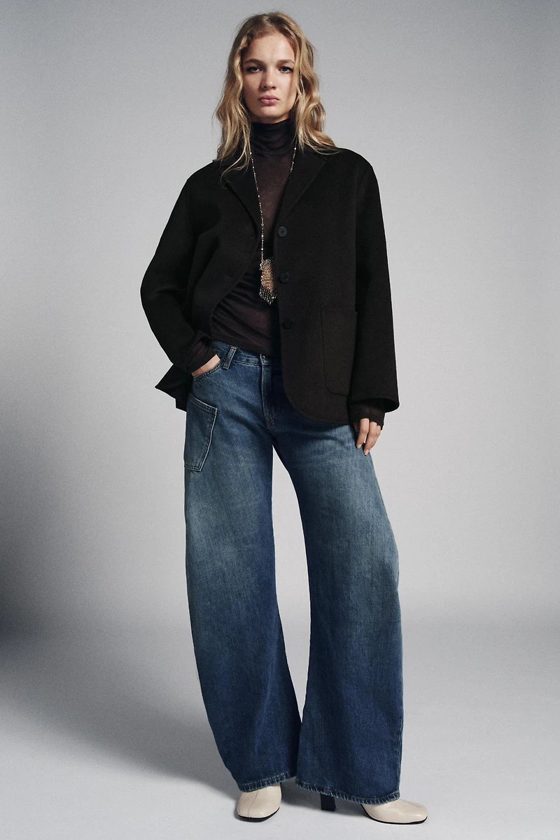 MINIMAL WOOL BLAZER ZW COLLECTION