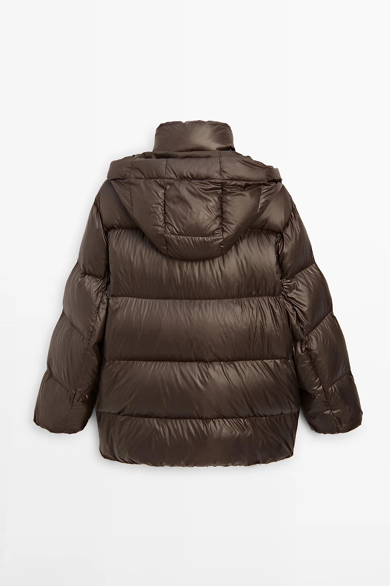 Shiny puffer jacket