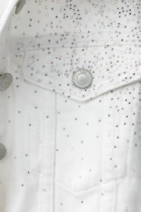 RHINESTONE DENIM VEST