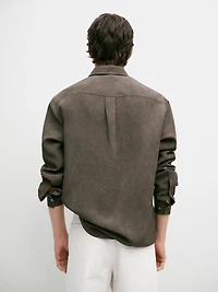 Flowing regular fit shirt with pocket