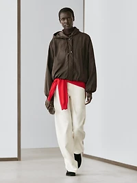 Veste bouffante à col montant