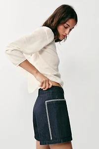 Z1975 EMBROIDERED SHORTS