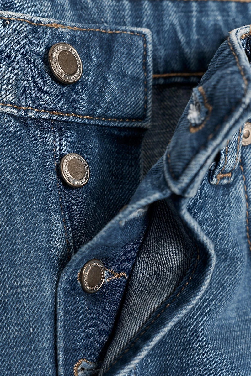 ZW COLLECTION MID-RISE TURN-UP HEM JEANS