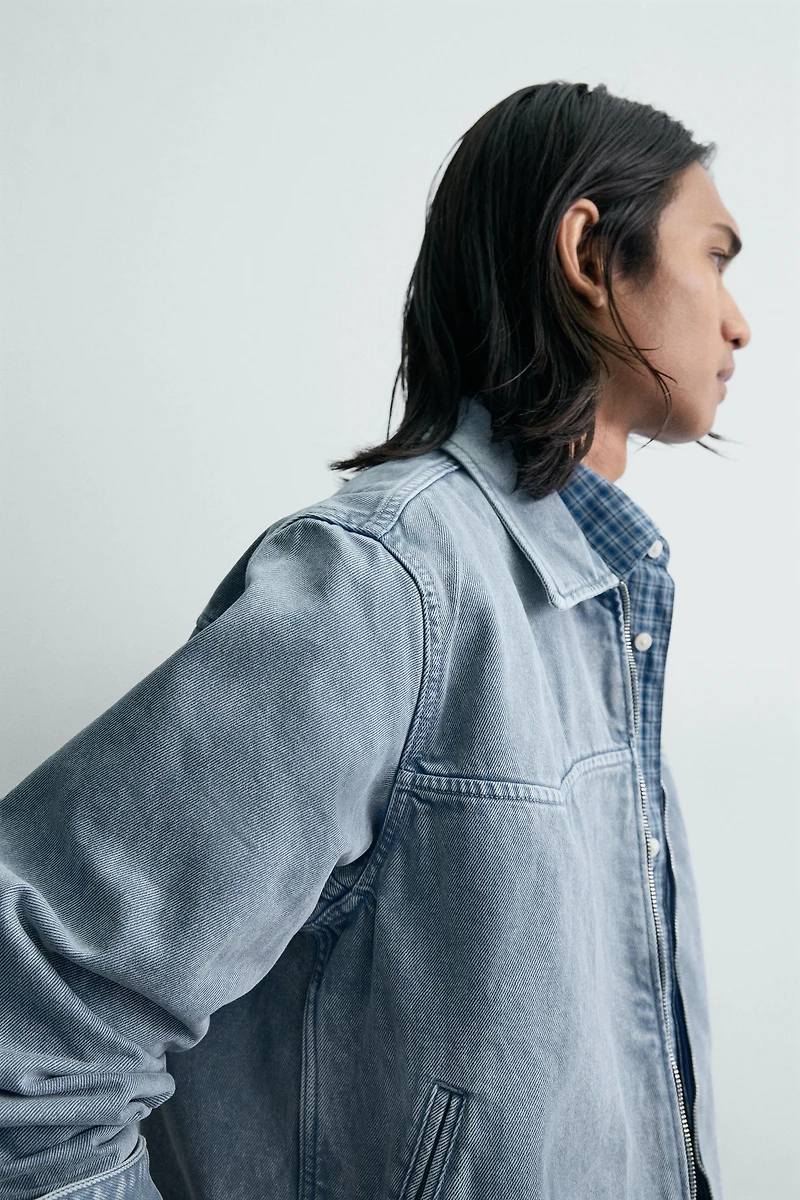 WASHED TEXTURED JACKET