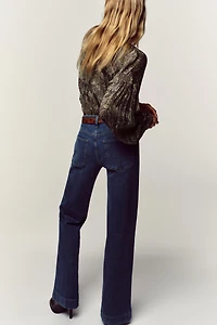 METALLIC THREAD PRINT BLOUSE