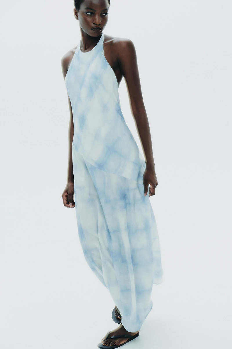 HALTER TIE DYE DRESS