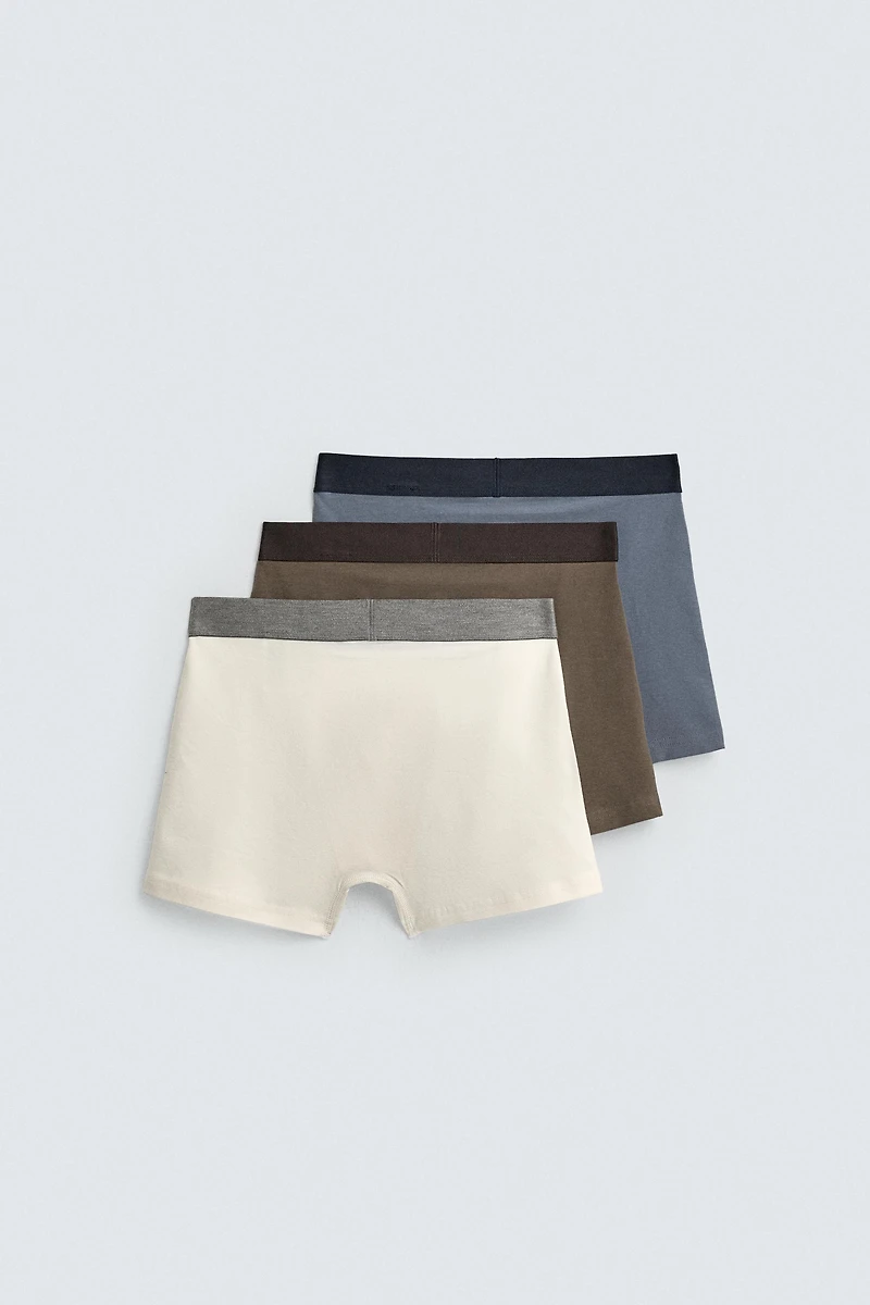 LOT DE 3 BOXERS MIXTES