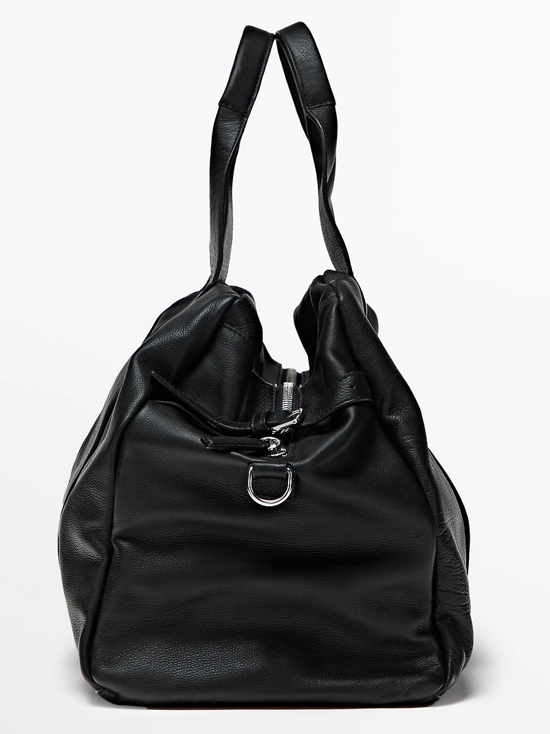 Nappa leather travel bag