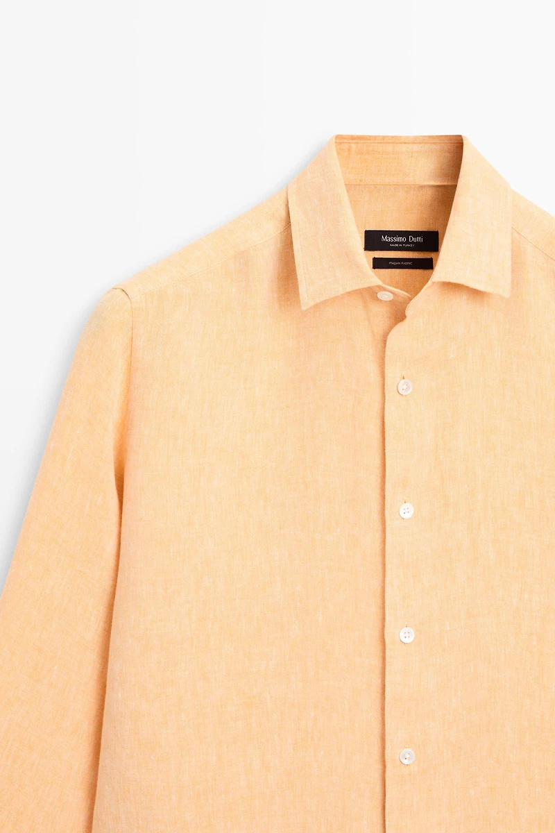 100% linen regular fit shirt