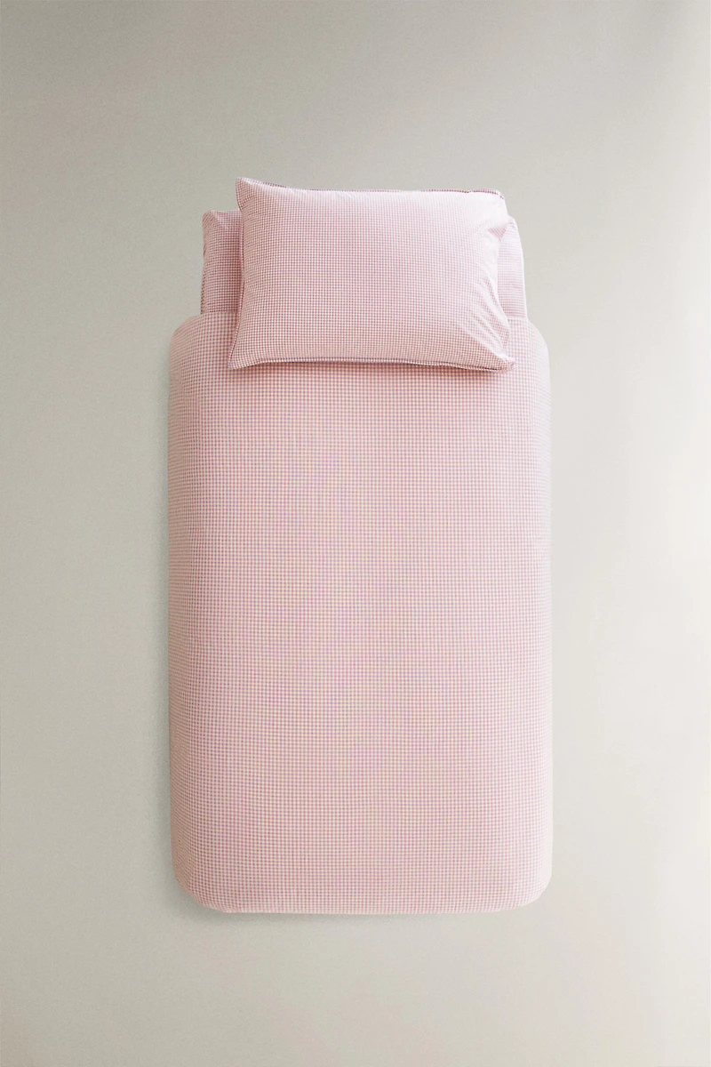 HOUSSE DE COUETTE ENFANT COTON VICHY