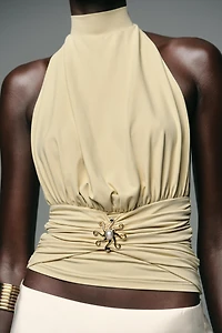 TOP EN POLYAMIDE PLIS SOLEIL