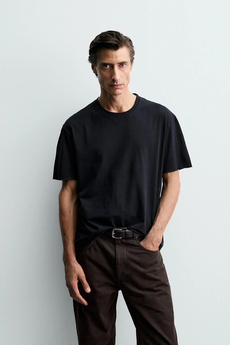IRREGULAR HEM T-SHIRT
