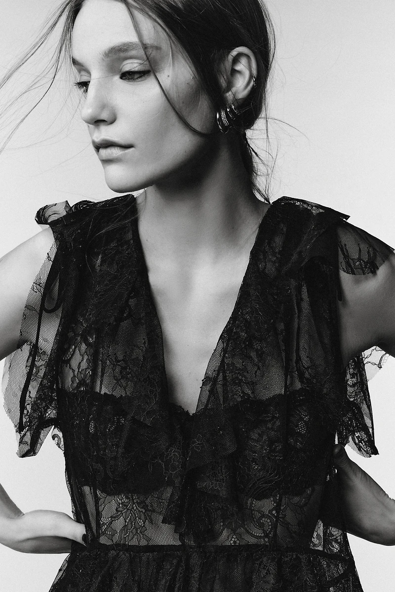 LIMITED EDITION LACE MIDI DRESS