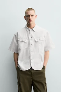 WASHED BOXY FIT OVERSHIRT