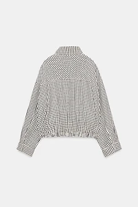 PLAID BOMBER JACKET