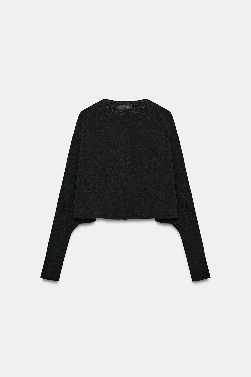 BATWING SLEEVE CROPPED JUMPER