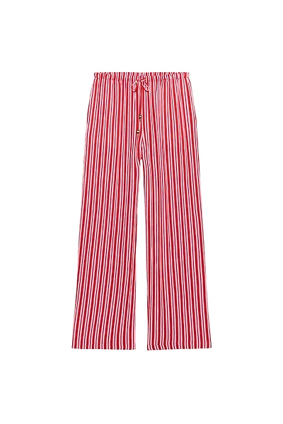 STRIPED WIDE LEG PANTS