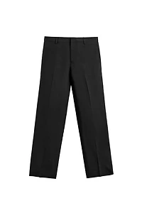 RELAXED FIT VISCOSE-LINEN SUIT PANTS