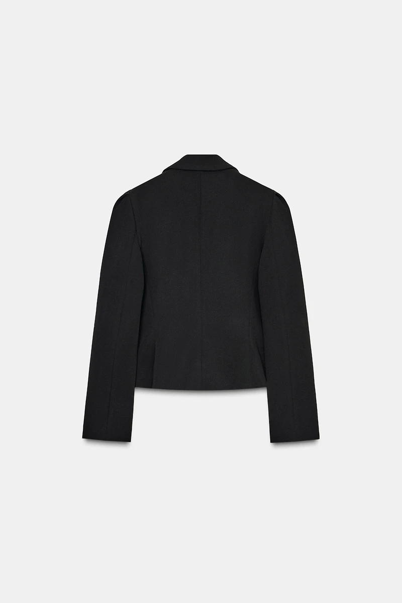 PUFF SLEEVE PEPLUM BLAZER