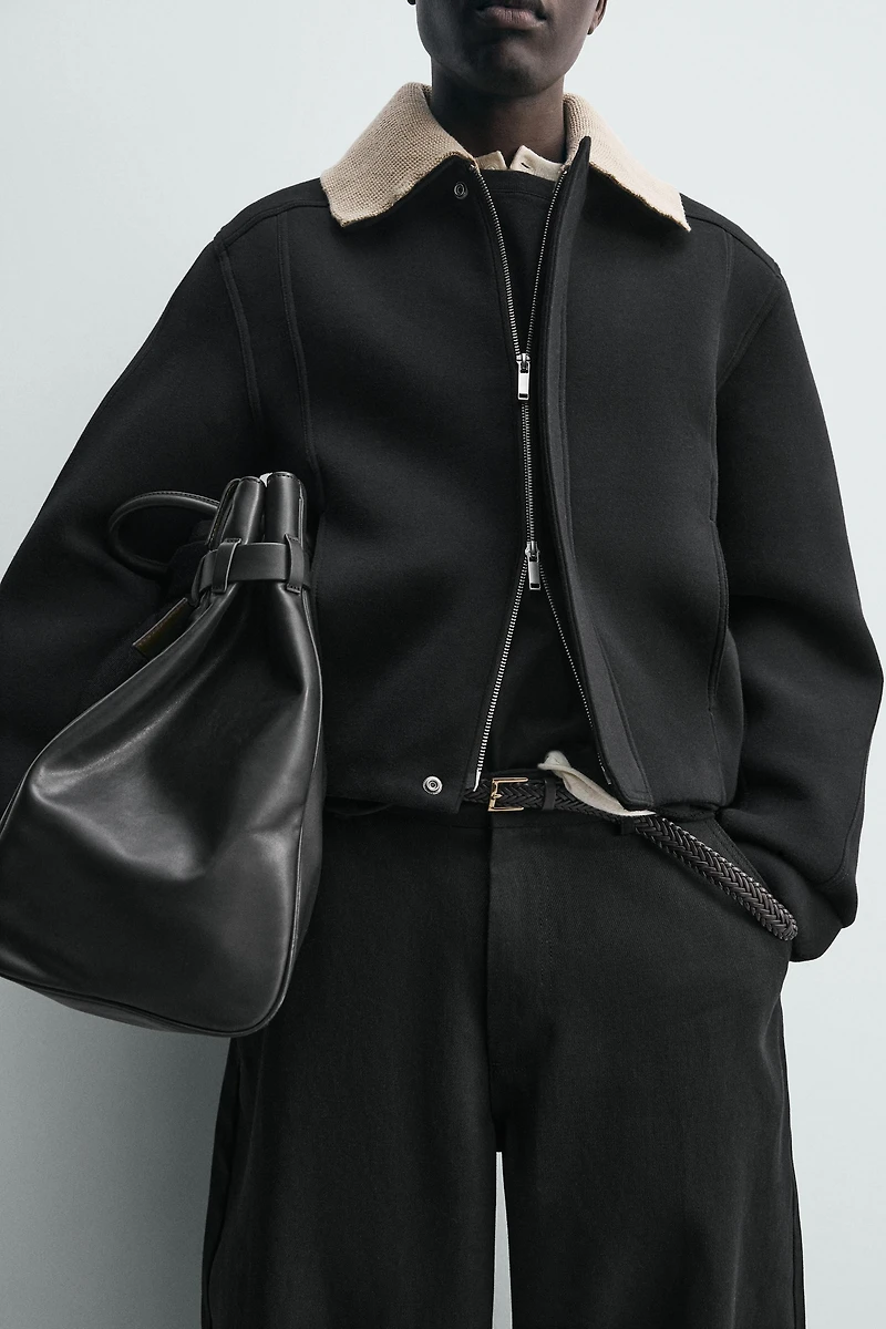 CONTRAST COLLAR TECHNICAL JACKET