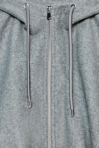 BLOUSON BOMBER OVERSIZE À CAPUCHE SOFT