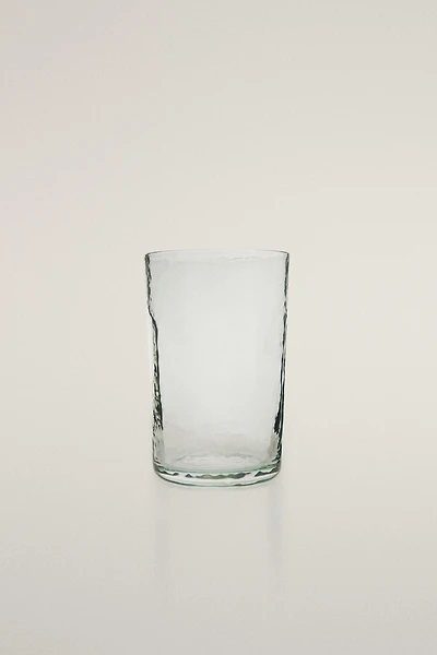 HAMMERED GLASS SOFT DRINK TUMBLER