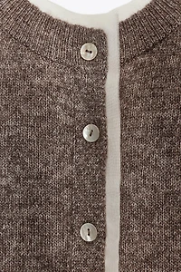COMBINATION KNIT CARDIGAN