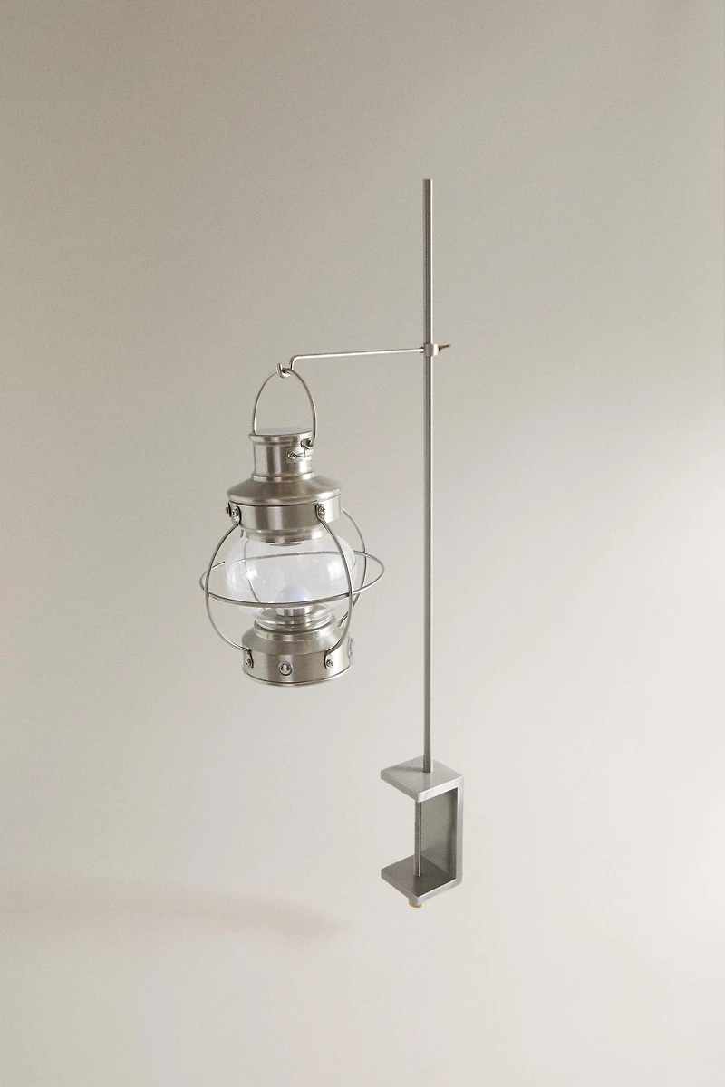 SUPPORT LAMPE CAMPING ACIER