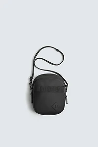 RUBBERIZED CROSSBODY BAG