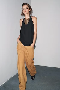 ZW COLLECTION FLOWY HALTER TOP