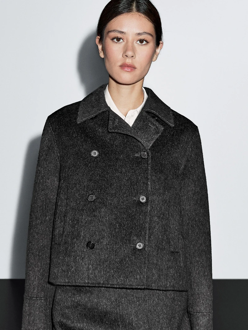 Short faux fur coat