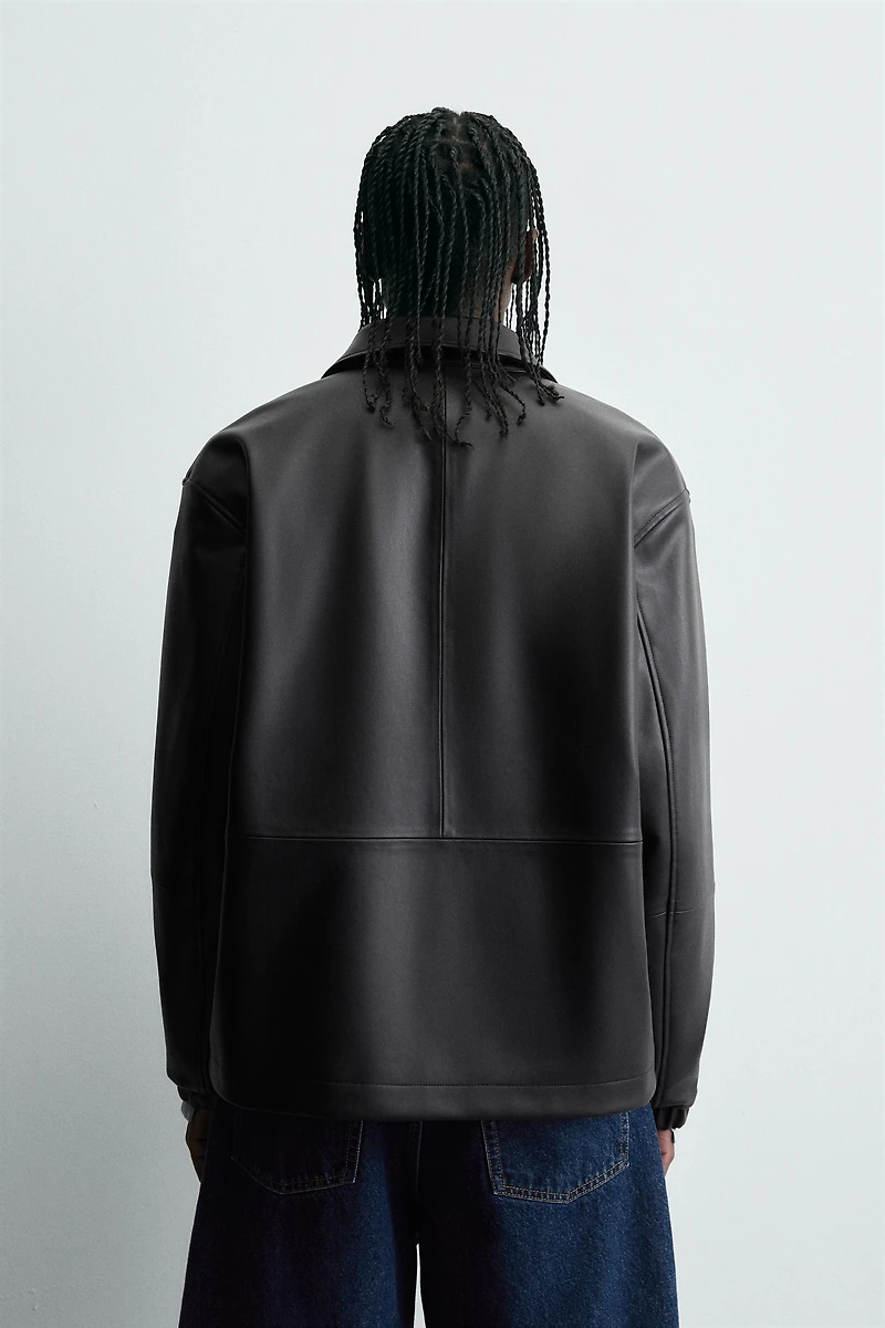 FAUX LEATHER JACKET