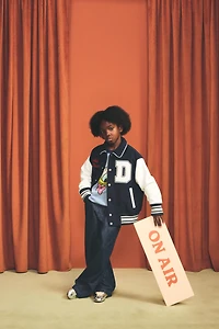 DONALD DUCK EMBROIDERED VARSITY BOMBER JACKET HARRY LAMBERT FOR ZARA X DISNEY