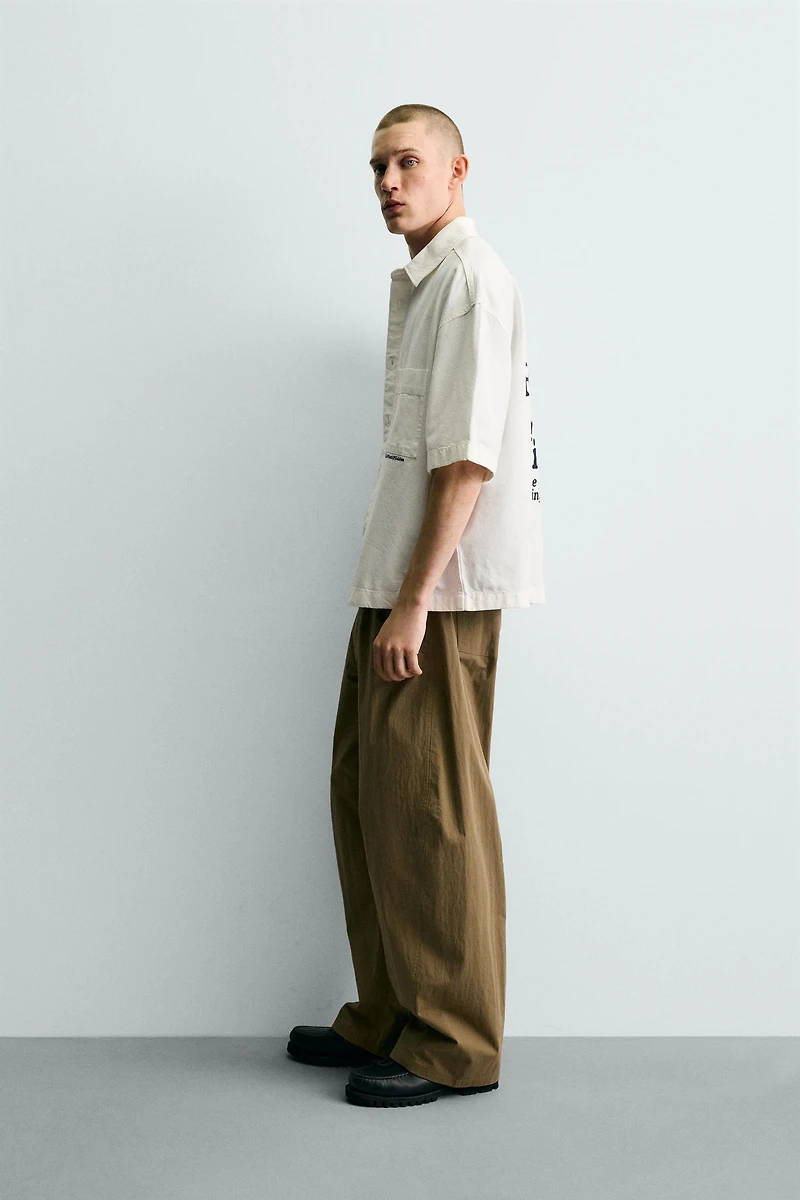 GOLF PRINT RELAXED FIT SHIRT