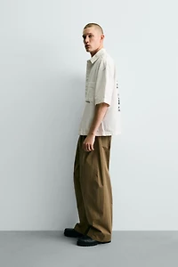GOLF PRINT RELAXED FIT SHIRT