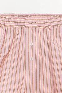 STRIPED SHORTS WITH COTTON