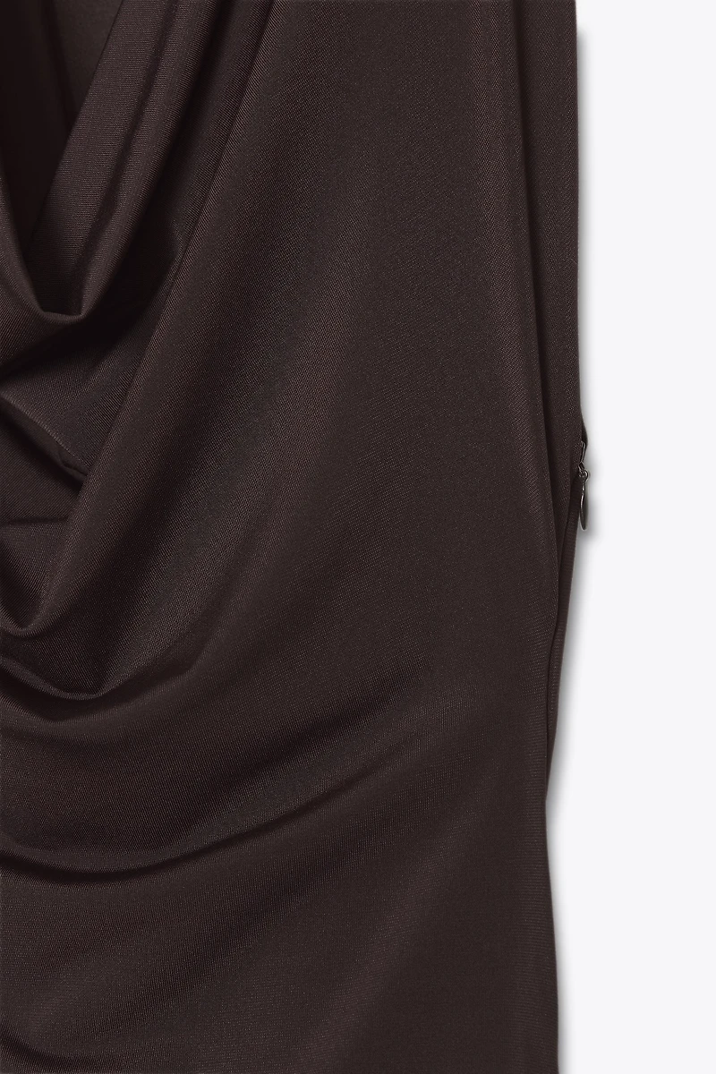 ROBE MI-LONGUE FRONCES