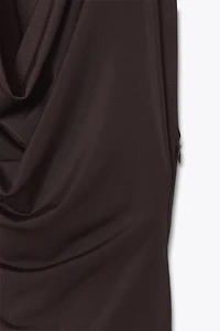 ROBE MI-LONGUE FRONCES