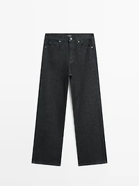 Jean large taille haute