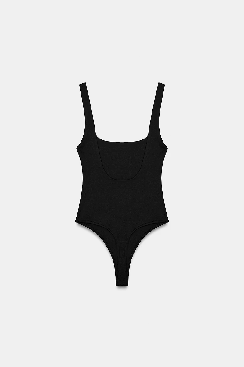 SQUARE NECK STRETCH BODYSUIT