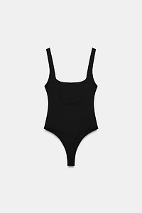 SQUARE NECK STRETCH BODYSUIT