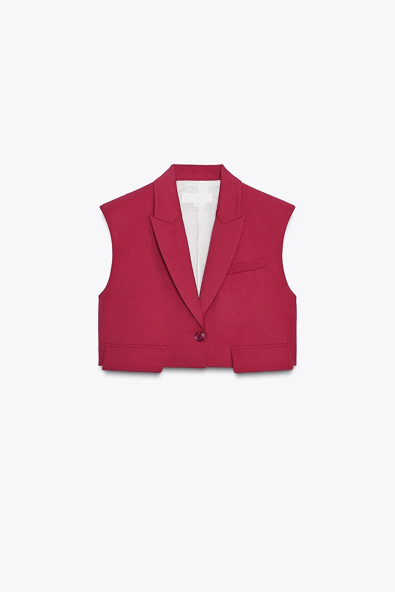 SHORT VEST WITH FLAPS