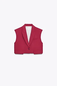 SHORT VEST WITH FLAPS
