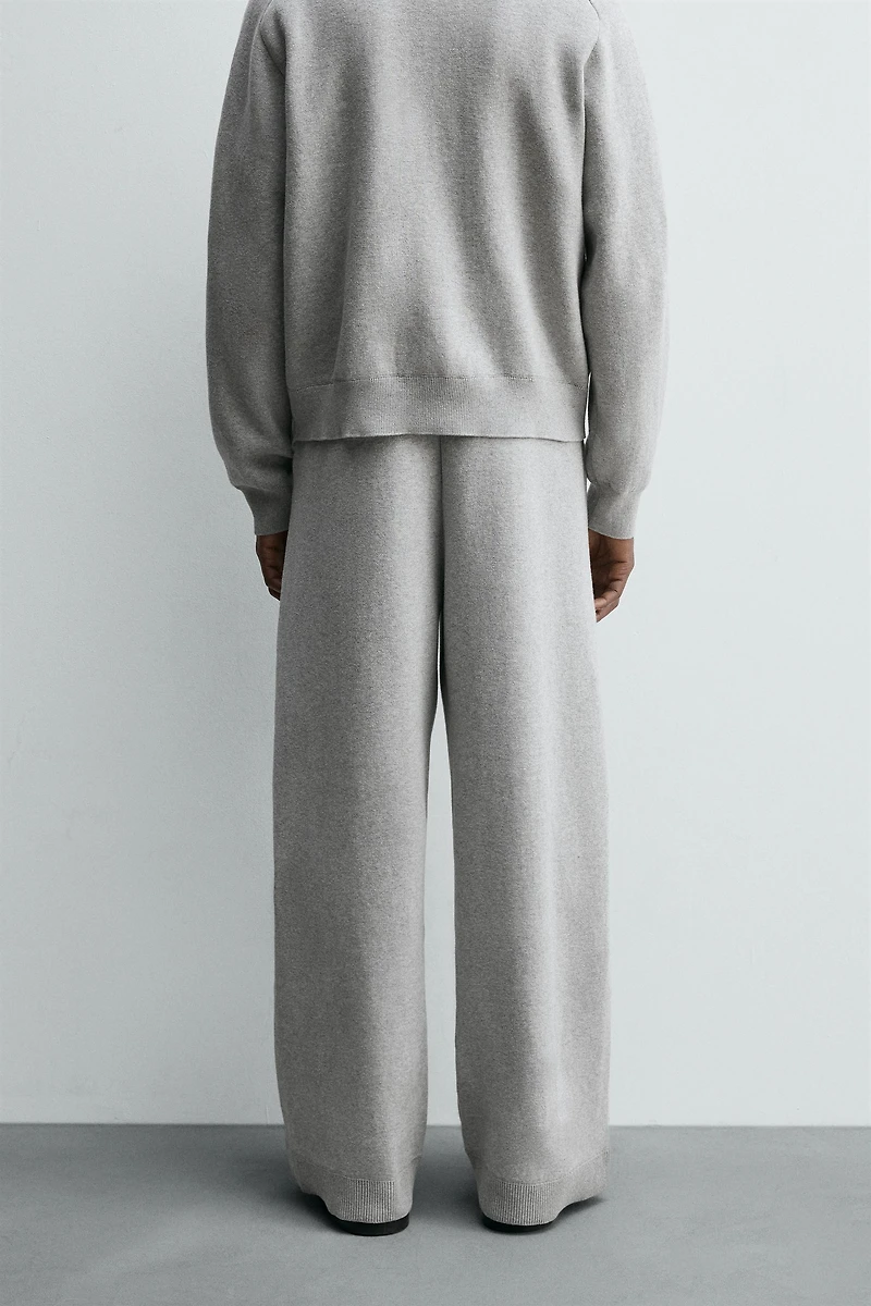 KNIT WIDE FIT PANTS