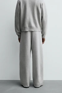 KNIT WIDE FIT PANTS
